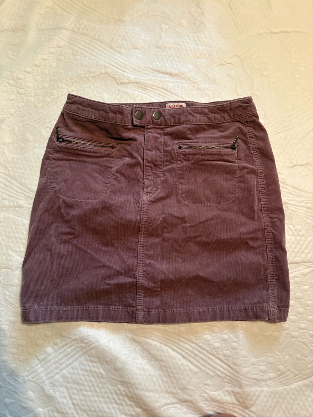 Mossimo Supply Co Mauve Corduroy Mini Skirt Size 2